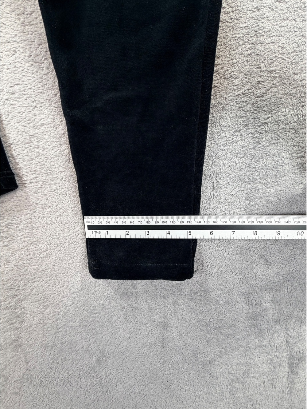 Chaus Sport Neutral Velour Black Elastic Waist Pants Size L - Picture 8 of 13